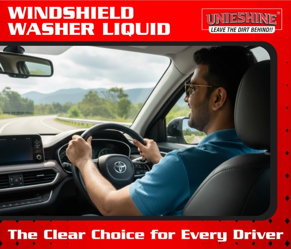 UNIESHINE Car Windshield Washer Concentrate 150ML x 2 | Windshield Wash Fluid & Glass Cleaner | 15ML per Tank | Streak-Free Wiper Liquid for Crystal Clear Visibility | Pack of 2
