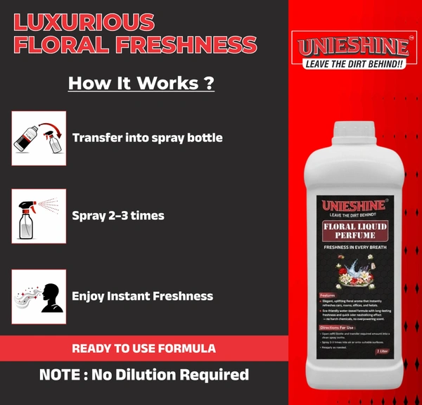 UNIESHINE 1L Floral Air Fragrance | Long Lasting Freshener