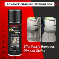 UNIESHINE Car Interior Foam Cleaner 500ml – Multi-Surface Upholstery & Leather Cleaner for Car Seats, Dashboard, Roof Lining & Sofa | Deep Cleaning Stain & Odor Remover