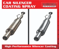 UNIESHINE Car Silencer Coating Spray 400ML – Exhaust & Underbody Anti-Rust Coating for 4 Wheelers | Silver Heat-Resistant Corrosion Protection, Diesel Wash Resistant