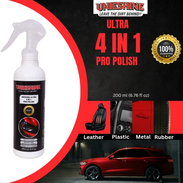 UNIESHINE ALL IN ONE PRO POLISH (200ML) With 2 Polish Applicators