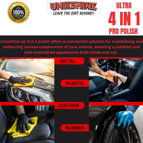 UNIESHINE ALL IN ONE PRO POLISH (200ML) With 2 Polish Applicators