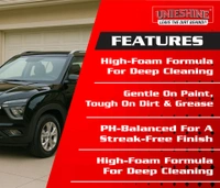 UNIESHINE Bucket Wash Car Shampoo 5 Litre | High Foaming, pH Balanced Concentrated Formula | 50ml in 5L Water | Scratch-Free Car Cleaning | Safe for All Car Surfaces