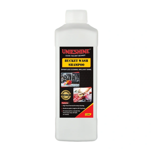 UNIESHINE 1L Bucket Wash Car Shampoo – High Foam, Streak-Free Shine & Paint Safe Car Cleaning Shampoo