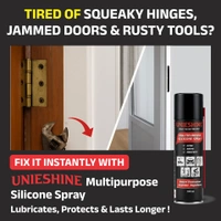 UNIESHINE Multipurpose Silicone Spray 500ML – Silicone Lubricant & Protectant for Automotive, Industrial, Home & Gym Equipment | Anti-Rust, Waterproof, Non-Sticky Formula