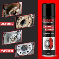 UNIESHINE Brake Cleaner Spray 500ML – Fast-Drying Disc & Brake Parts Cleaner for Car and Bike | Residue-Free Degreaser, Anti-Rust Support & Noise Reduction