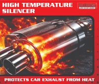 UNIESHINE Car Silencer Coating Spray 400ML – Exhaust & Underbody Anti-Rust Coating for 4 Wheelers | Silver Heat-Resistant Corrosion Protection, Diesel Wash Resistant