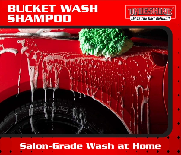 UNIESHINE Bucket Wash Car Shampoo 5 Litre | High Foaming, pH Balanced Concentrated Formula | 50ml in 5L Water | Scratch-Free Car Cleaning | Safe for All Car Surfaces