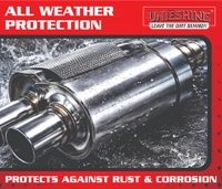 UNIESHINE Car Silencer Coating Spray 400ML – Exhaust & Underbody Anti-Rust Coating for 4 Wheelers | Silver Heat-Resistant Corrosion Protection, Diesel Wash Resistant