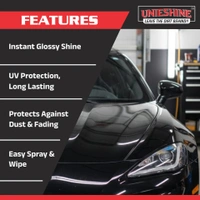 UNIESHINE Premium Liquid Wax Polish 5L | Instant Car & Bike Shine | Spray & Wipe Car Polish | Long-Lasting Paint Protection | Glossy Smooth Finish Wax