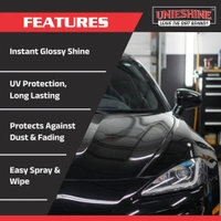 UNIESHINE 1L Liquid Wax Spray | Car & Bike Shine Polish
