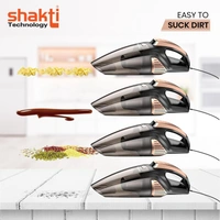 SHAKTI TECHNOLOGY Shakti Technology Sweep High Power Auto Car Vacuum Cleaner for Deep Cleaning, Hand Held Portable Cars Vacuum for Car Cleaning with DC 12V, 140W Vacuum Motor & 5000 PA Powerful Suction