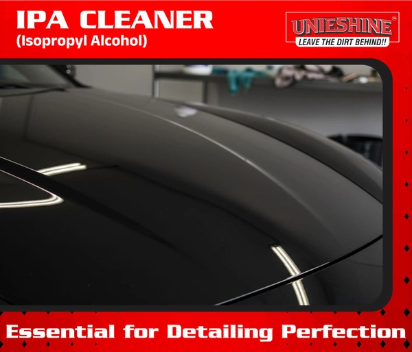 UNIESHINE 5L IPA Isopropyl Alcohol | High-Purity Surface Prep Cleaner for Car & Bike Detailing | Removes Oil, Wax, Adhesive & Polish Residue | Ideal for Paint Correction & Coating Preparation