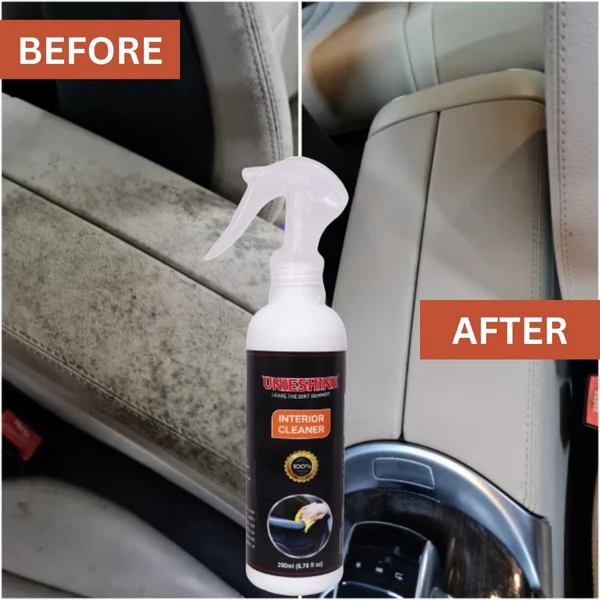 UNIESHINE Interior Cleaner (200ML) With Microfiber Cloth & Polish Applicator