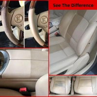 UNIESHINE Car AC Vent & Duct Cleaner Foam Spray (500ML) + Foam Interior Cleaner (500ML) with Microfiber Cloth - White