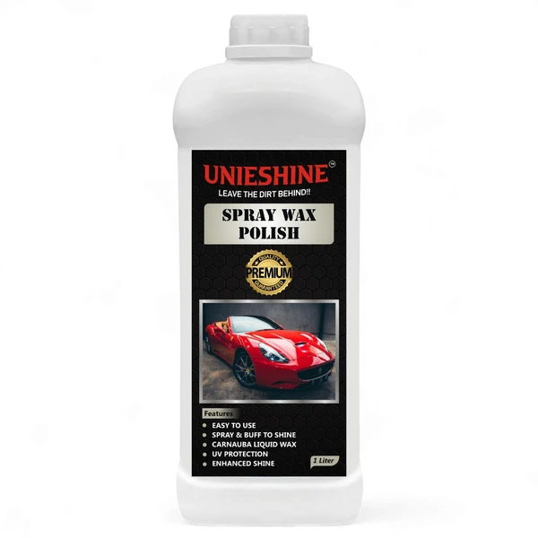 UNIESHINE Spray Wax Polish (1L) For Car & Bike