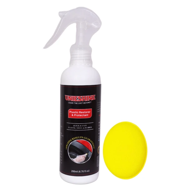 UNIESHINE Plastic Restorer (200ML) With Applicator Sponge