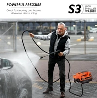 SHAKTI TECHNOLOGY Shakti Technology S3 High Pressure Car Washer Machine 1800 Watts and Pressure 120 Bar for Cleaning Car, Bike & Home