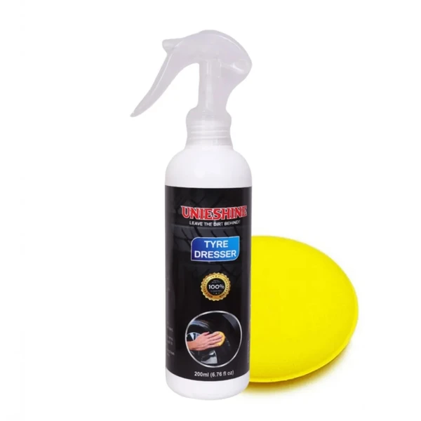 UNIESHINE  Tyre Polish (200ML) with Polish Applicator - Blue