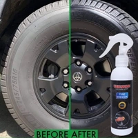 UNIESHINE  Tyre Polish 200ML with Applicator | Long-Lasting Glossy Shine | Protect & Restore Tyres - Blue