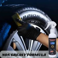 UNIESHINE  Tyre Polish 200ML with Applicator | Long-Lasting Glossy Shine | Protect & Restore Tyres - Blue