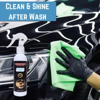 UNIESHINE Waterless Wash & Wax (200ML) With Microfiber Cloth - Cyan Aqua