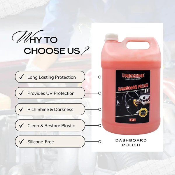 UNIESHINE  Premium Dashboard Polish 5LTR - Sundown