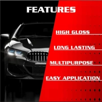 UNIESHINE All in One Car Polish 200ml Multipurpose Car Bike Polish Dashboard Plastic Fibre Restorer Polish Cream with Applicator Sponges for Shine Protection
