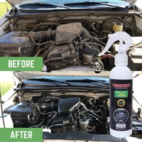 UNIESHINE Engine Cleaner Degreaser Spray 200ML with Microfiber Cloth Powerful Oil Grease Remover for Car Bike Motorcycle Engine Cleaner