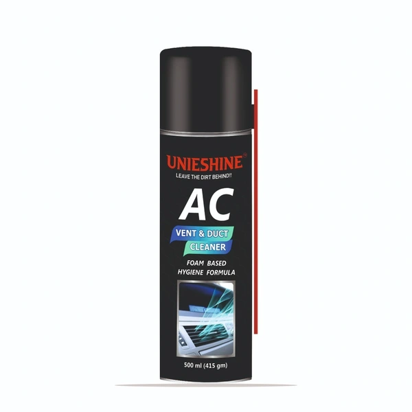 UNIESHINE AC Vent & Duct Cleaner 500ML | Car & Home Air Conditioner Cleaning Foam Spray | Antibacterial Odor Neutralizer | Removes Dust, Bacteria & Musty Smell