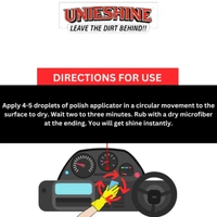 UNIESHINE Dashboard Polish (200ML) with Polish Applicator  - Pink