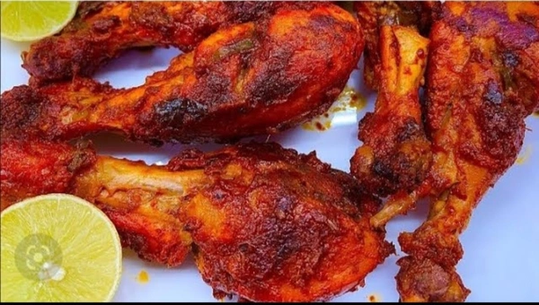 গৌরাঙ্গ Resturent SARBERIA  Chicken Leg Piece Fry Pokora  - Red, 1 Piece