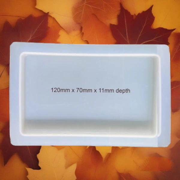 Silicon Mould Rectangle Coaster 120 mm X 70 mm X 11 mm Depth