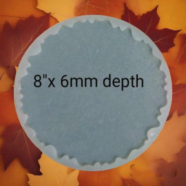 Silicon Mould Agate Coaster 8" X 6 mm Depth
