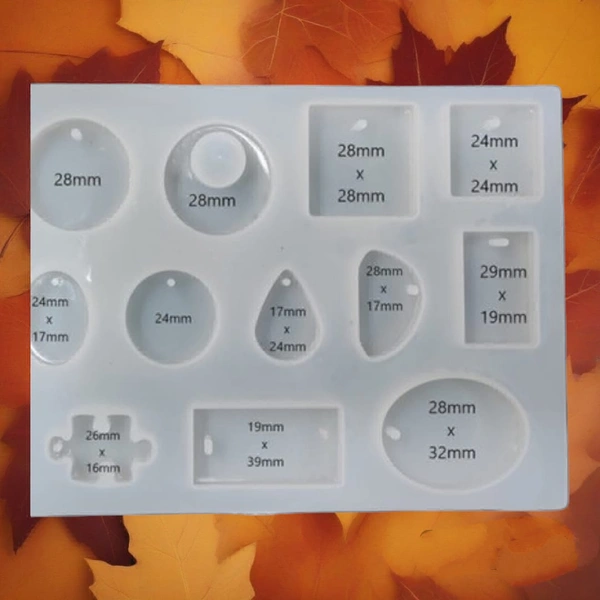 Silicon Mould Jewellery Pendant12 Cavity