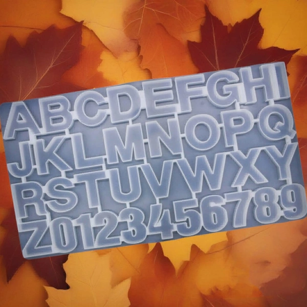 Silicon Mould Alphabet With Hole