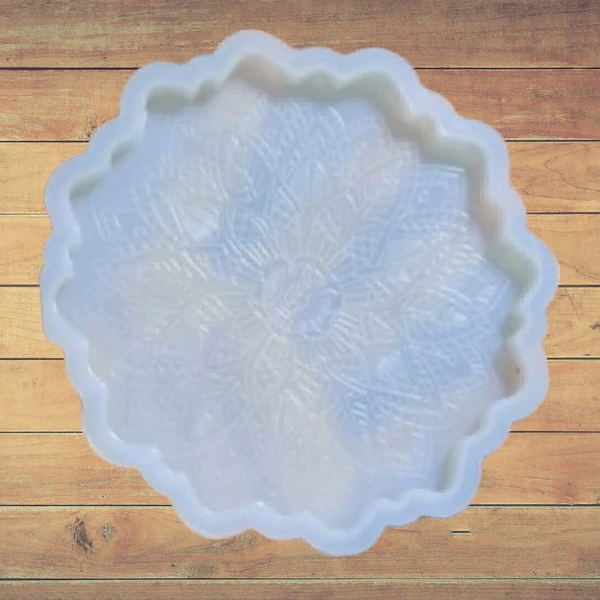 Silicon Mould Mandala Coaster '4' X 8mm