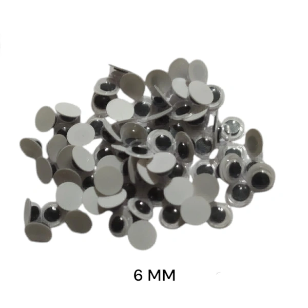Googly Eyes 6 MM (80 Pcs) 