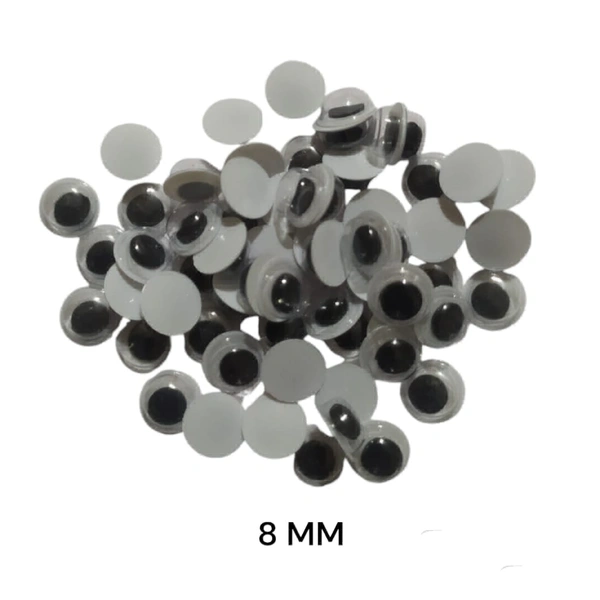 Googly Eyes 8 MM (60 Pcs) 