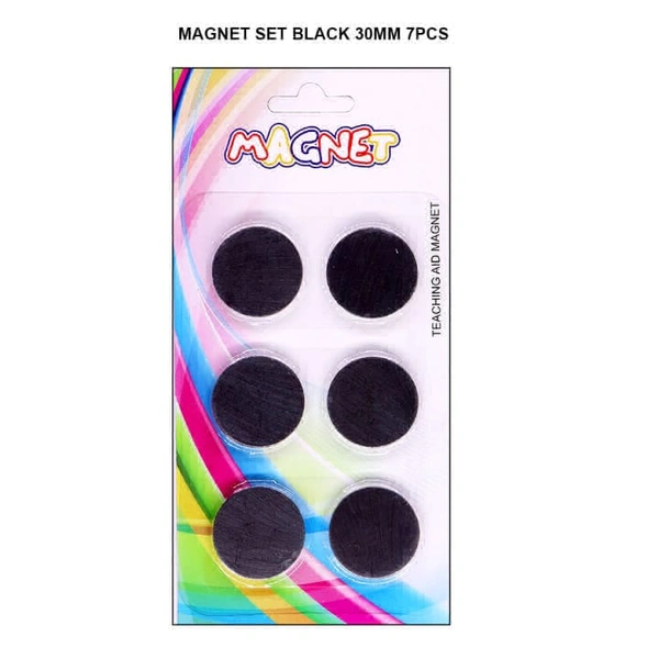 Black Magnet Set 30 MM (6 Pc Pack) 