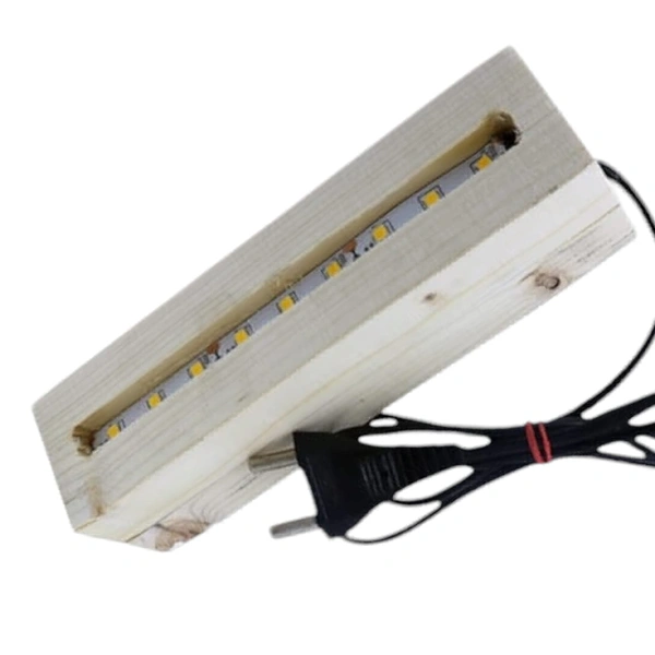 Pine Wood LED Stand 10 Inch