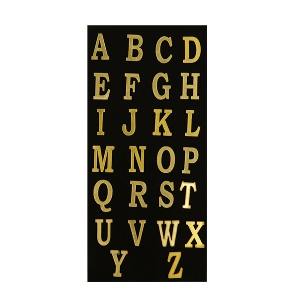 Acrylic Cutout Alphabet Golden 1 Inch