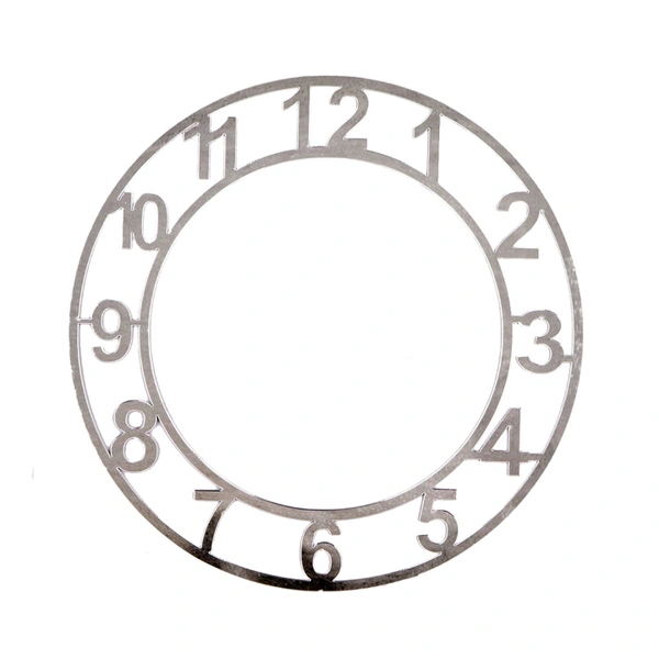 Acrylic Cutout Clock Number Silver 8 Inch