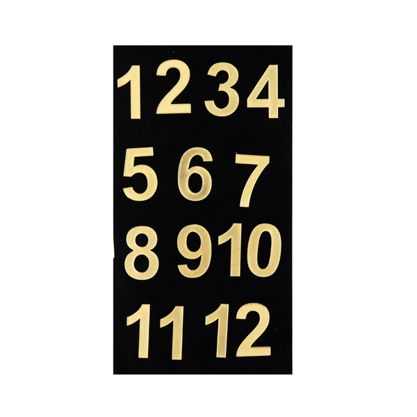Acrylic Cutout Letter Number Golden 1 Inch 