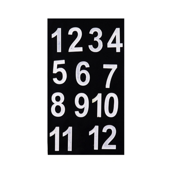 Acrylic Cutout Letter Number Silver 1 Inch