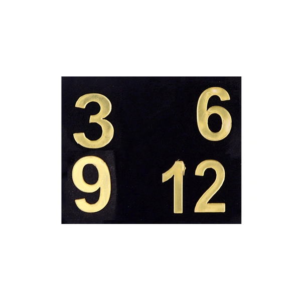 Acrylic Cutout Letter Number Golden 1.25 Inch 4 Pcs