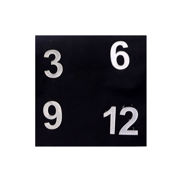 Acrylic Cutout Letter Number Silver 1 Inch 4 Pcs