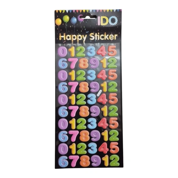 Number Sticker for Craft