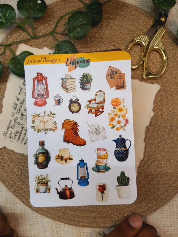 Life's Dairy Decor Sticker Sheet - 6.5 X 4.5 Inches - Standard