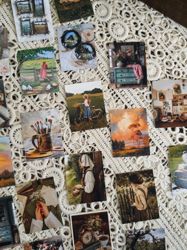 Cottage Core Photo Stickers - 1.8 x 1.4 Inches